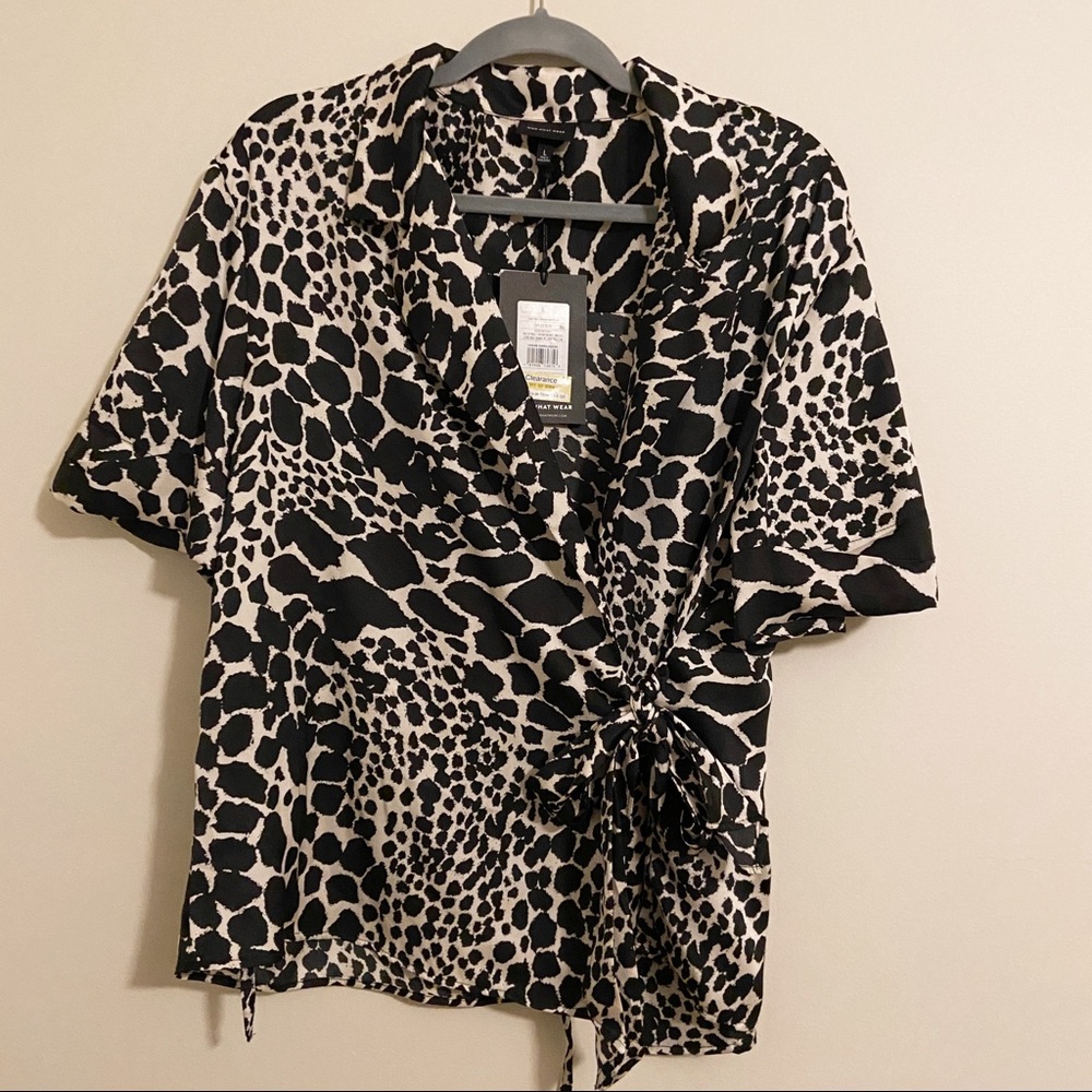 Who What Wear Wrap Shirt